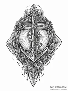 Tattoo sketch a symbolic place, tattoo line a... - эскиз тату (№1756689047_0, 01.09.2025 01:10) — Tatufoto.com