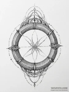Tattoo sketch gebo rune on a ring, concept ar... - эскиз тату (№1756690039_0, 01.09.2025 01:27) — Tatufoto.com