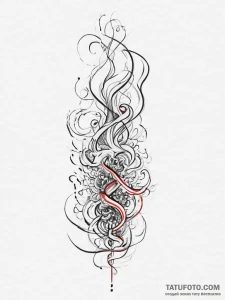 Tattoo sketch smoke, tattoo line art, bold ou... - эскиз тату (№1756692999_0, 01.09.2025 02:16) — Tatufoto.com