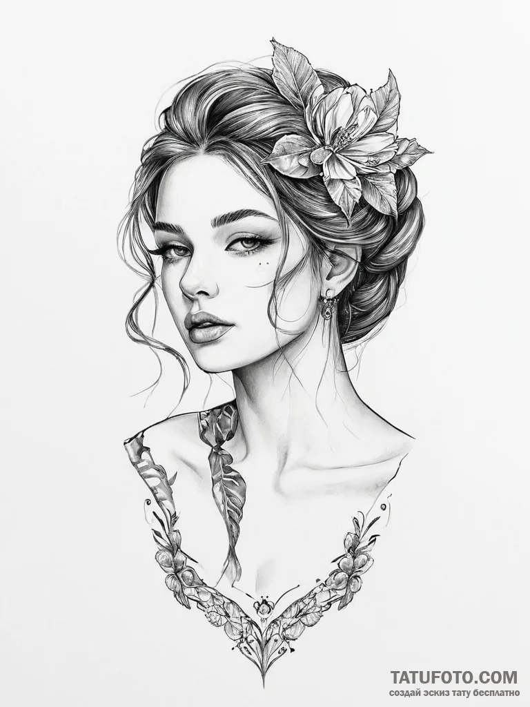 Tattoo sketch divine narrative, tattoo sketch... - эскиз тату (№1756694968_0, 01.09.2025 02:49) — Tatufoto.com