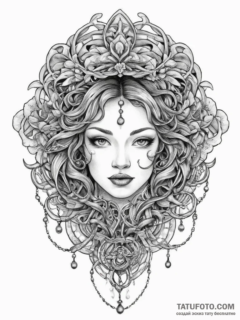 Tattoo sketch lock, concept art for tattoo, s... - эскиз тату (№1756697753_0, 01.09.2025 03:35) — Tatufoto.com
