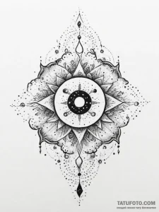 Tattoo sketch cosmic soul, ink illustration f... - эскиз тату (№1756699761_0, 01.09.2025 04:09) — Tatufoto.com