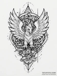 Tattoo sketch griffin, tattoo flash sheet des... - эскиз тату (№1756702883_0, 01.09.2025 05:01) — Tatufoto.com