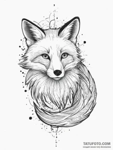 Tattoo sketch fox tail, tattoo flash sheet de... - эскиз тату (№1756703079_0, 01.09.2025 05:04) — Tatufoto.com
