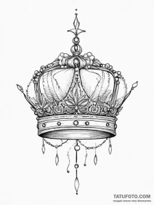 Tattoo sketch crown, tattoo flash sheet desig... - эскиз тату (№1756704638_0, 01.09.2025 05:30) — Tatufoto.com