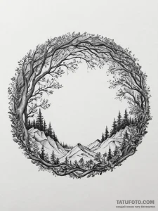 Tattoo sketch circle, artistic tattoo sketch,... - эскиз тату (№1756705028_0, 01.09.2025 05:37) — Tatufoto.com