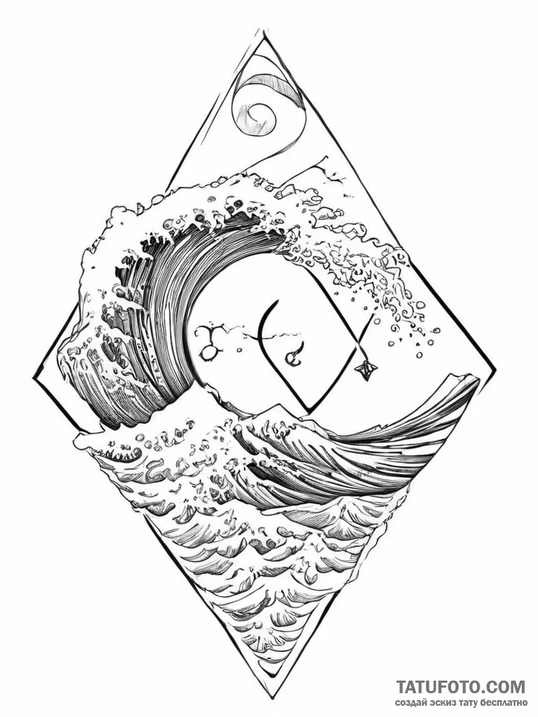 Tattoo sketch hieroglyphic symbol for "change... - эскиз тату (№1756705621_0, 01.09.2025 05:47) — Tatufoto.com