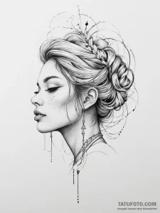 Tattoo sketch passion - эскиз тату (№1756706610_0, 01.09.2025 06:03) — Tatufoto.com