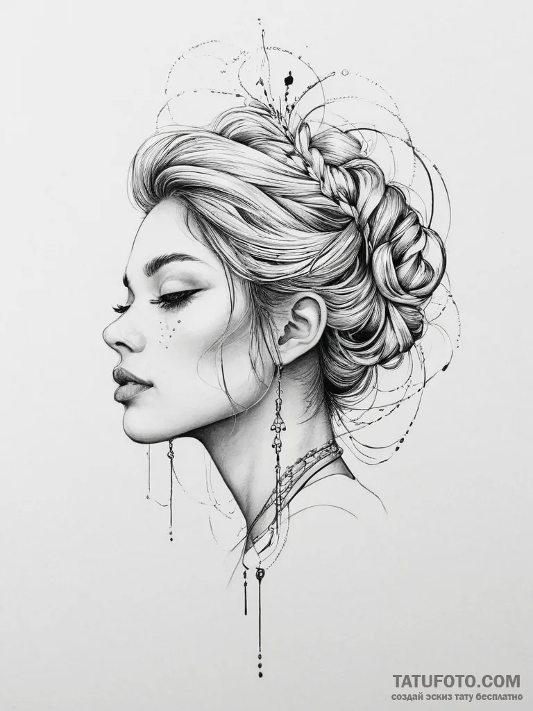 Tattoo sketch passion - эскиз тату (№1756706610_0, 01.09.2025 06:03) — Tatufoto.com