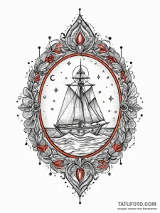 Tattoo sketch vintage mirror tattoo, ink illu... - эскиз тату (№1756706807_0, 01.09.2025 06:06) — Tatufoto.com