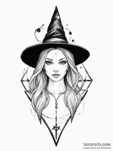 Tattoo sketch the witch black phillip - эскиз тату (№1756708787_0, 01.09.2025 06:39) — Tatufoto.com