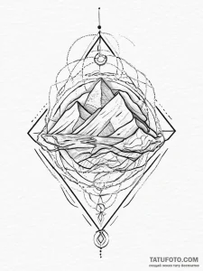 Tattoo sketch geometric животное, tattoo sket... - эскиз тату (№1756711153_0, 01.09.2025 07:19) — Tatufoto.com