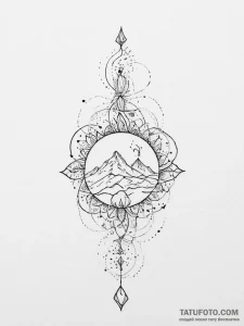 Tattoo sketch cosmic land, tattoo drawing out... - эскиз тату (№1756711550_0, 01.09.2025 07:25) — Tatufoto.com