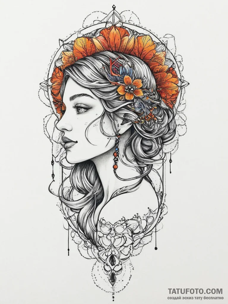 Tattoo sketch mind, tattoo sketch design, vib... - эскиз тату (№1756712737_0, 01.09.2025 07:45) — Tatufoto.com