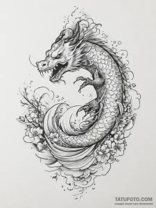 Tattoo sketch a quiet place monster silhouett... - эскиз тату (№1756712936_0, 01.09.2025 07:48) — Tatufoto.com
