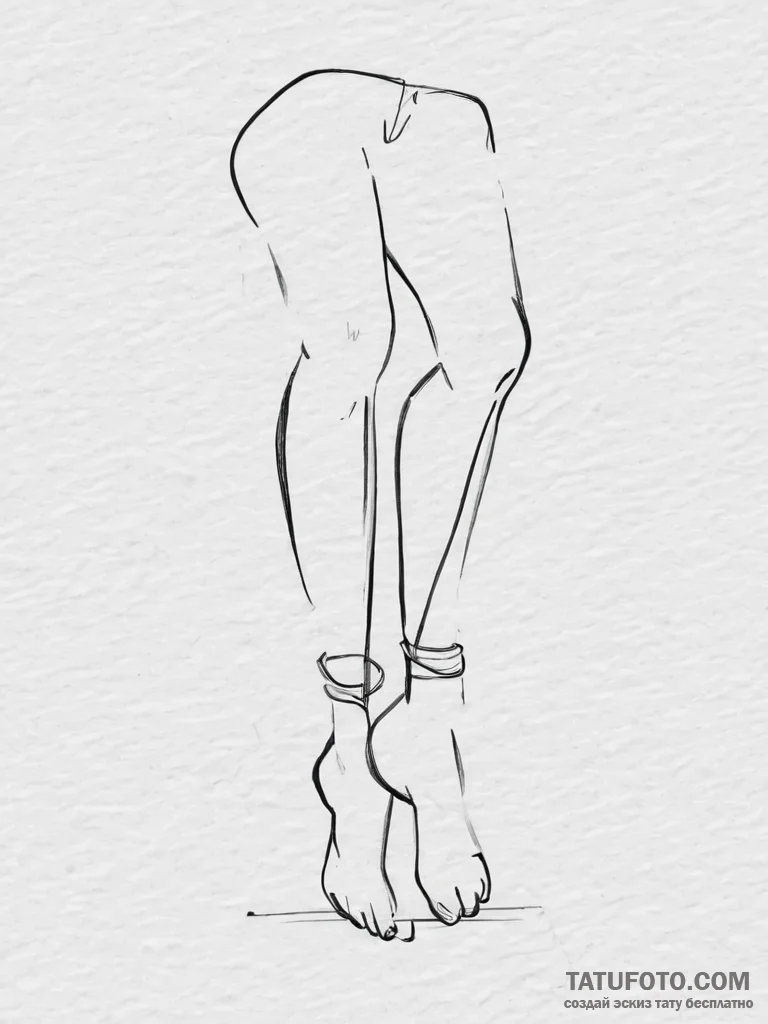 Tattoo sketch leg, tattoo line art, rough ske... - эскиз тату (№1756713331_0, 01.09.2025 07:55) — Tatufoto.com