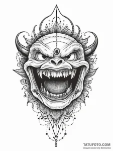 Tattoo sketch monster teeth tattoo, tattoo dr... - эскиз тату (№1756718703_0, 01.09.2025 09:25) — Tatufoto.com