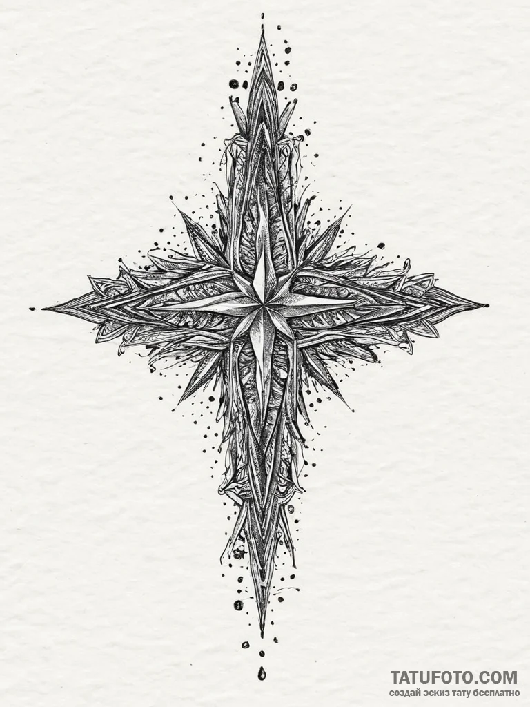 Tattoo sketch beanie with a star, tattoo draw... - эскиз тату (№1756719483_0, 01.09.2025 09:38) — Tatufoto.com