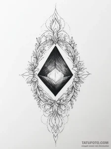 Tattoo sketch obsidian - эскиз тату (№1756724447_0, 01.09.2025 11:00) — Tatufoto.com