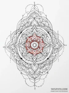 Tattoo sketch blue, tattoo line art, geometri... - эскиз тату (№1756725443_0, 01.09.2025 11:17) — Tatufoto.com