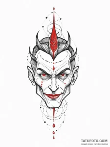 Tattoo sketch villain, tattoo drawing outline... - эскиз тату (№1756725834_0, 01.09.2025 11:23) — Tatufoto.com