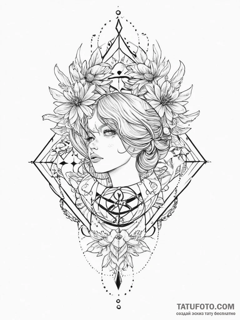 Tattoo sketch world - эскиз тату (№1756728016_0, 01.09.2025 12:00) — Tatufoto.com