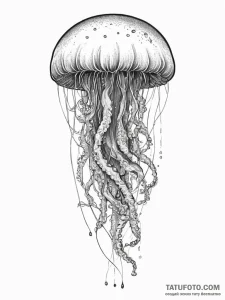 Tattoo sketch jellyfish tattoo, tattoo sketch... - эскиз тату (№1756732229_0, 01.09.2025 13:10) — Tatufoto.com