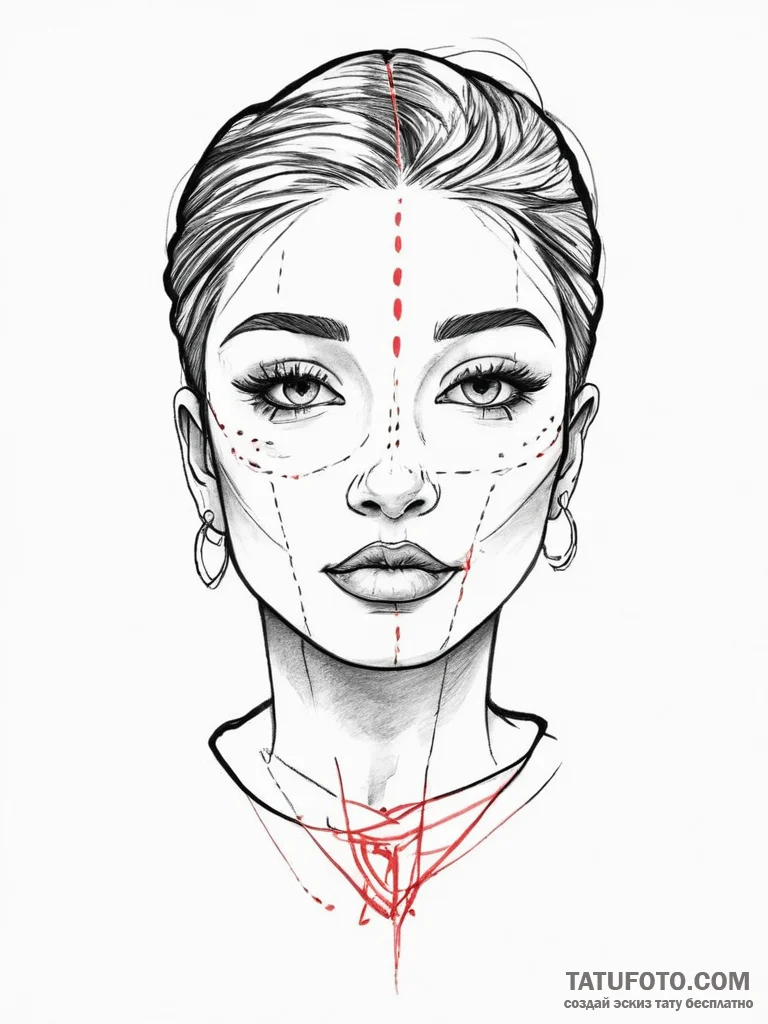 Tattoo sketch face, tattoo flash sheet design... - эскиз тату (№1756733215_0, 01.09.2025 13:26) — Tatufoto.com