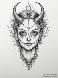 Tattoo sketch nightmare - эскиз тату (№1756741106_0, 01.09.2025 15:38) — Tatufoto.com