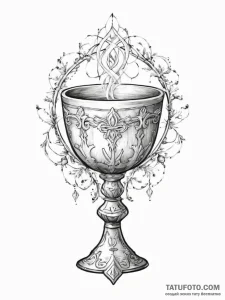 Tattoo sketch chalice pagan - эскиз тату (№1756741302_0, 01.09.2025 15:41) — Tatufoto.com