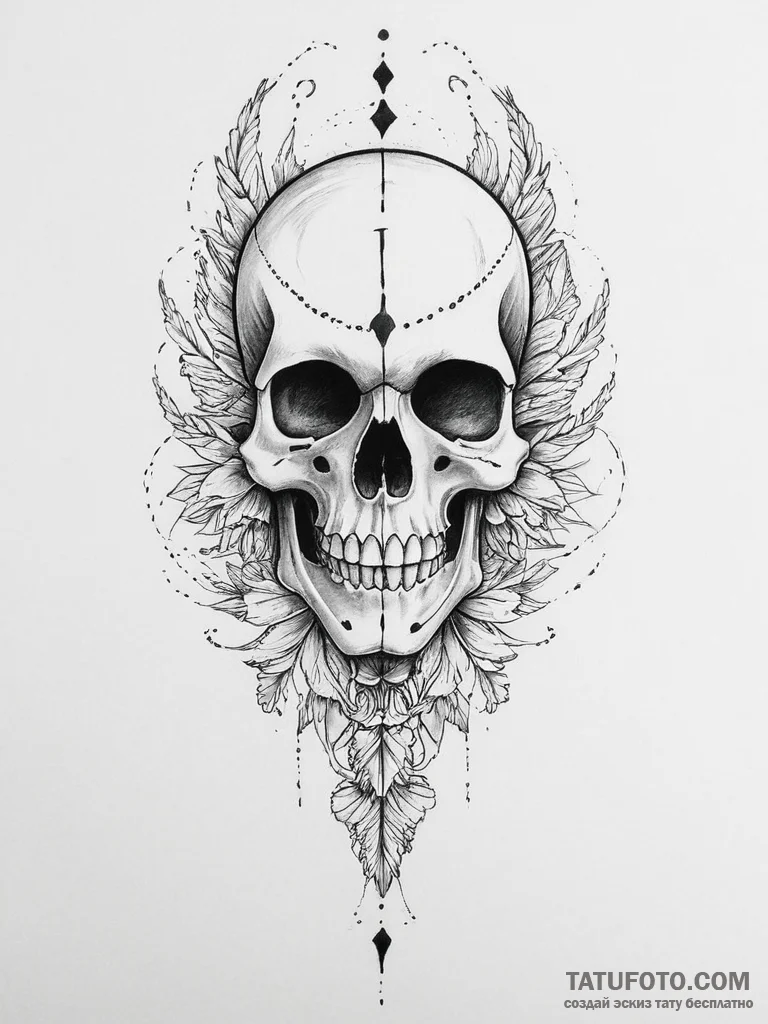 Tattoo sketch death - эскиз тату (№1756742088_0, 01.09.2025 15:54) — Tatufoto.com