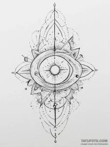 Tattoo sketch cosmic cosmos, concept art for... - эскиз тату (№1756742480_0, 01.09.2025 16:01) — Tatufoto.com