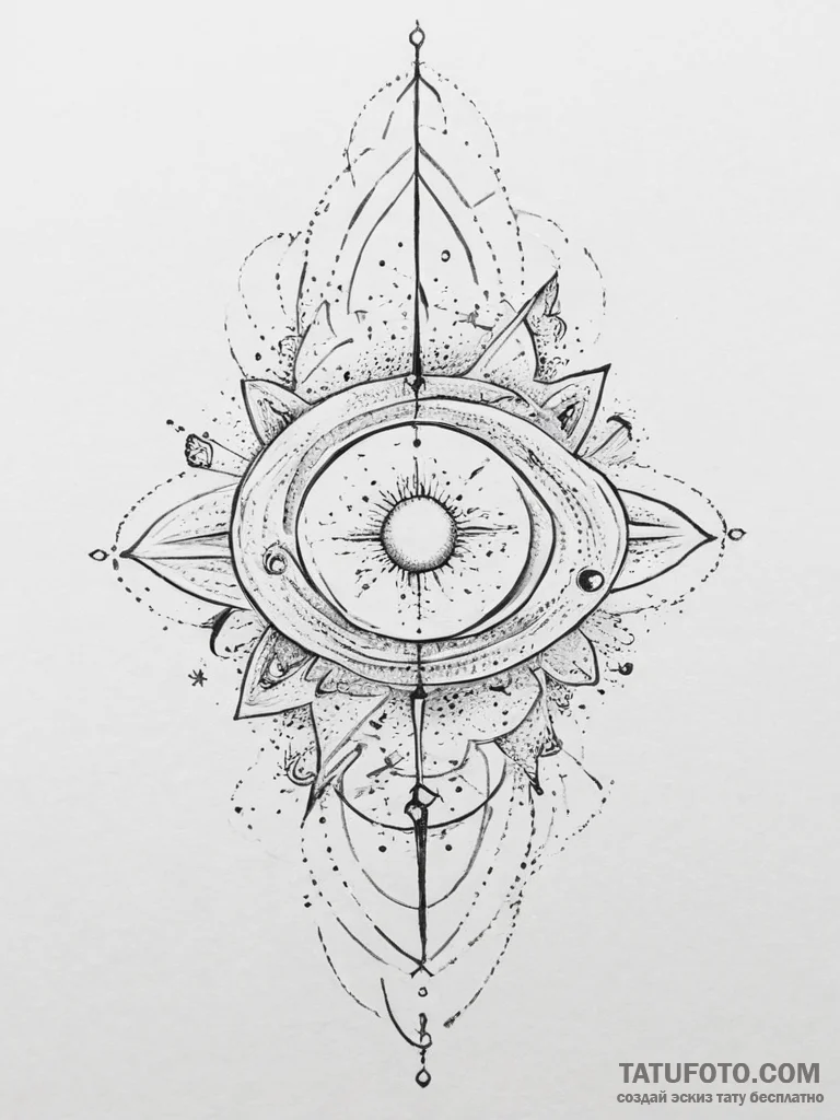 Tattoo sketch cosmic cosmos, concept art for... - эскиз тату (№1756742480_0, 01.09.2025 16:01) — Tatufoto.com