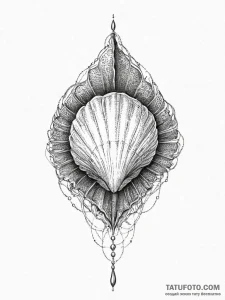 Tattoo sketch shell, artistic tattoo sketch,... - эскиз тату (№1756743071_0, 01.09.2025 16:11) — Tatufoto.com
