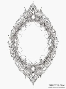 Tattoo sketch omega, tattoo line art, soft wh... - эскиз тату (№1756743857_0, 01.09.2025 16:24) — Tatufoto.com