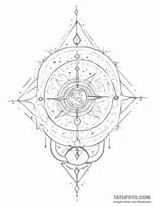 Tattoo sketch cosmic foundation - эскиз тату (№1756748770_0, 01.09.2025 17:46) — Tatufoto.com