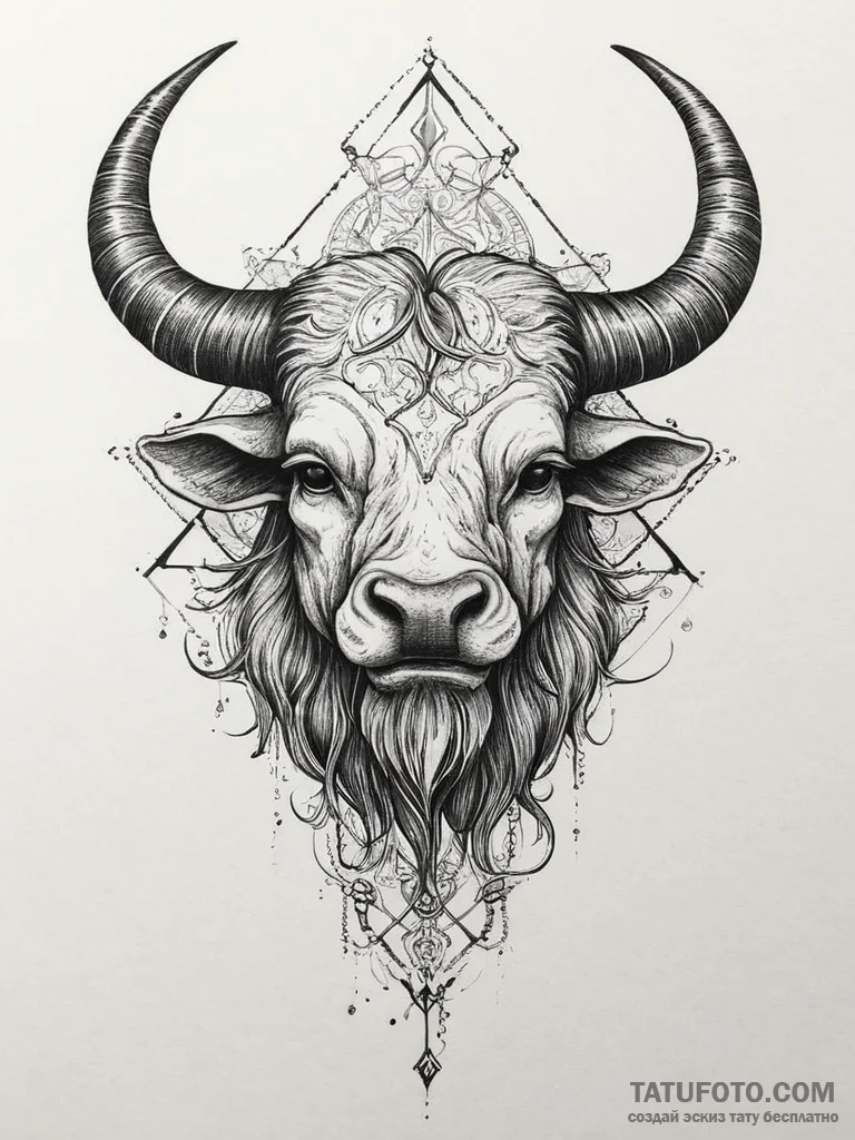 Tattoo sketch minotaur tattoo, ink illustrati... - эскиз тату (№1756749360_0, 01.09.2025 17:56) — Tatufoto.com