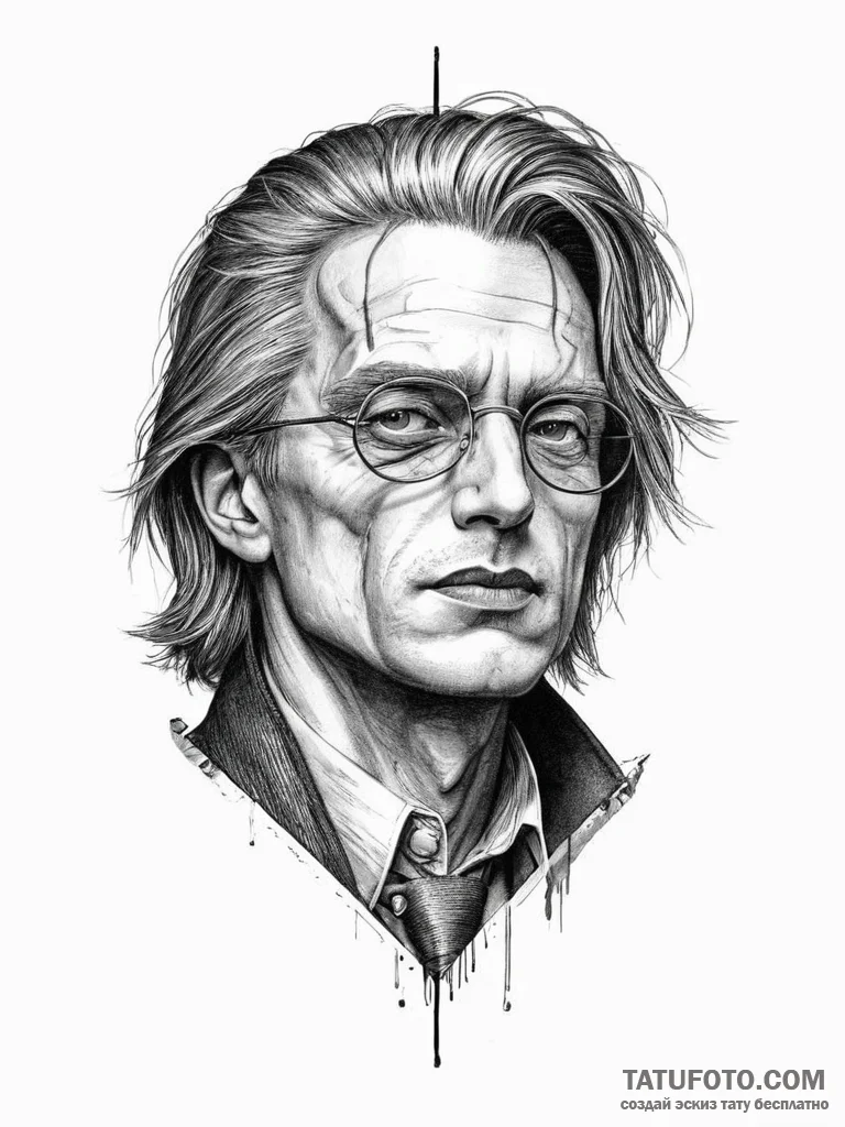 Alucard hellsing - реализм (ч/б), чёрно-белая - эскиз тату (№1756755872_0, 01.09.2025 19:44) — Tatufoto.com