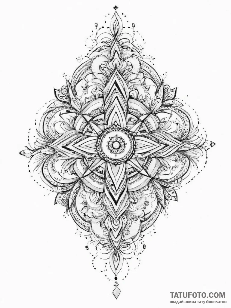 Tattoo sketch cosmic presence, tattoo sketch... - эскиз тату (№1756761418_0, 01.09.2025 21:16) — Tatufoto.com