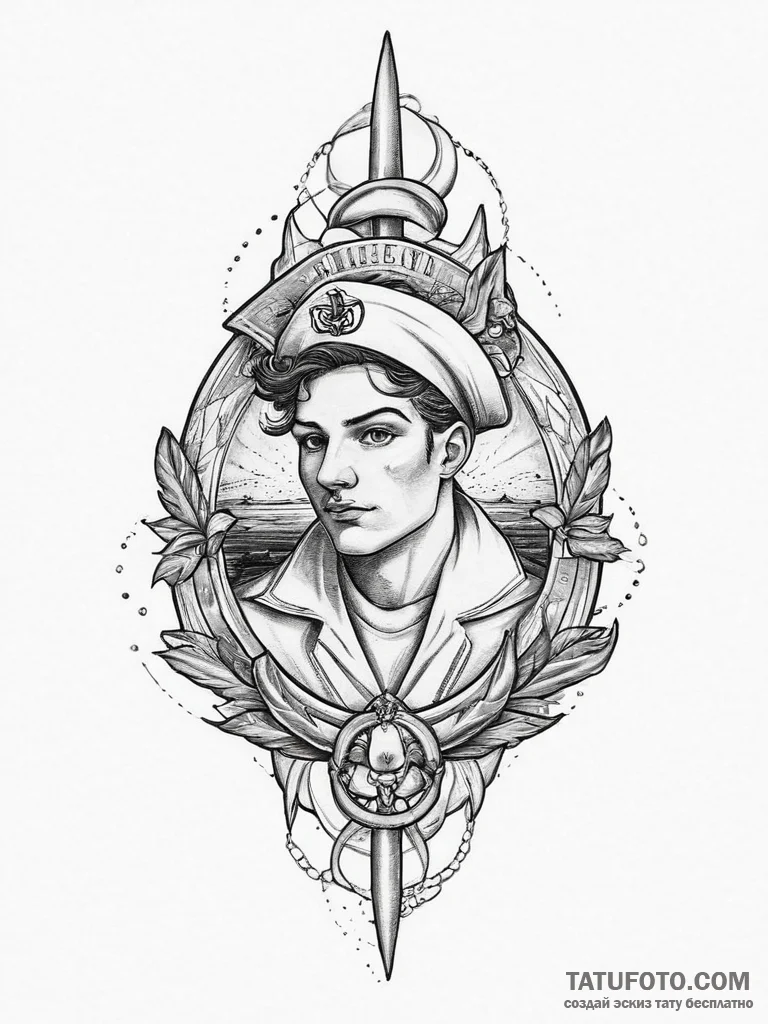 Tattoo sketch sacred character, tattoo sketch... - эскиз тату (№1756761613_0, 01.09.2025 21:20) — Tatufoto.com