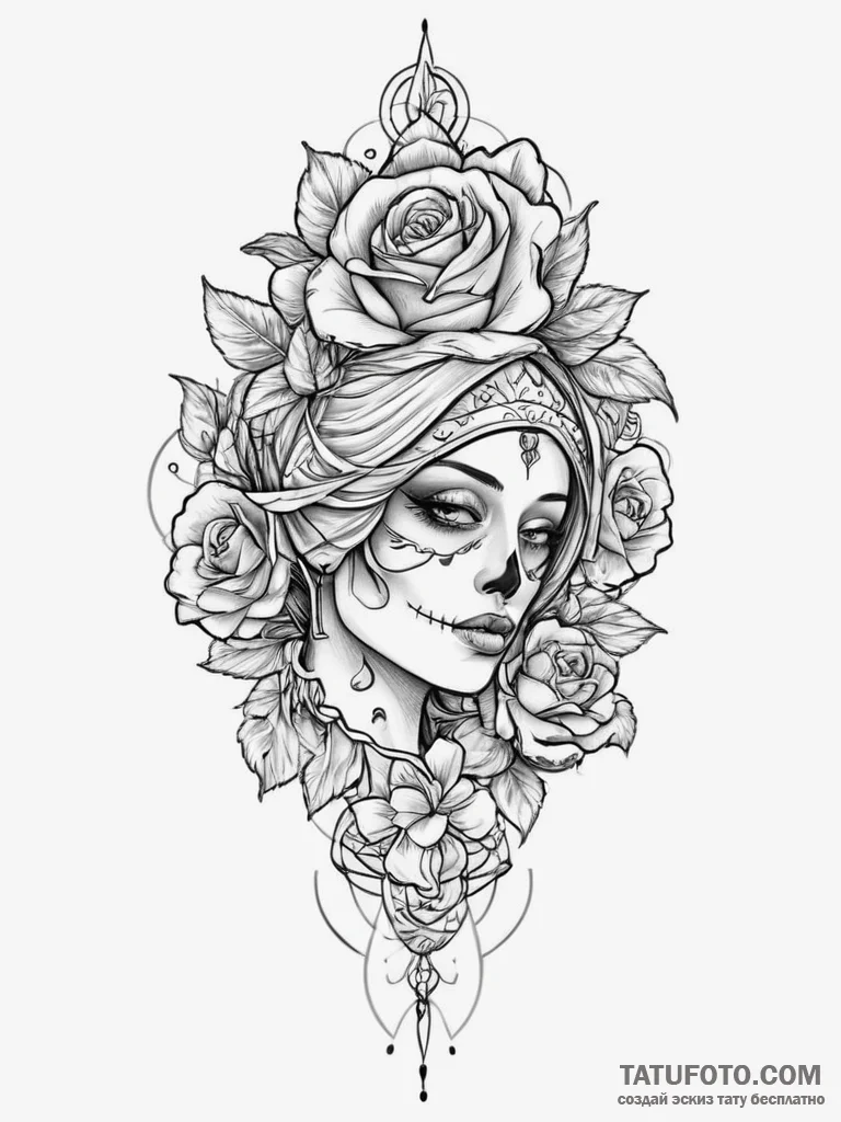 Tattoo sketch queen, tattoo sketch design, ch... - эскиз тату (№1756762399_0, 01.09.2025 21:33) — Tatufoto.com