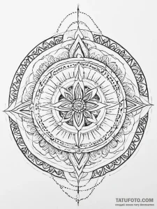 Tattoo sketch рунический круг, ink illustrati... - эскиз тату (№1756767198_0, 01.09.2025 22:53) — Tatufoto.com