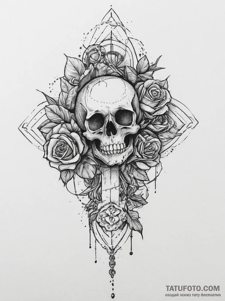 Tattoo sketch secret, concept art for tattoo,... - эскиз тату (№1756788940_0, 02.09.2025 04:55) — Tatufoto.com