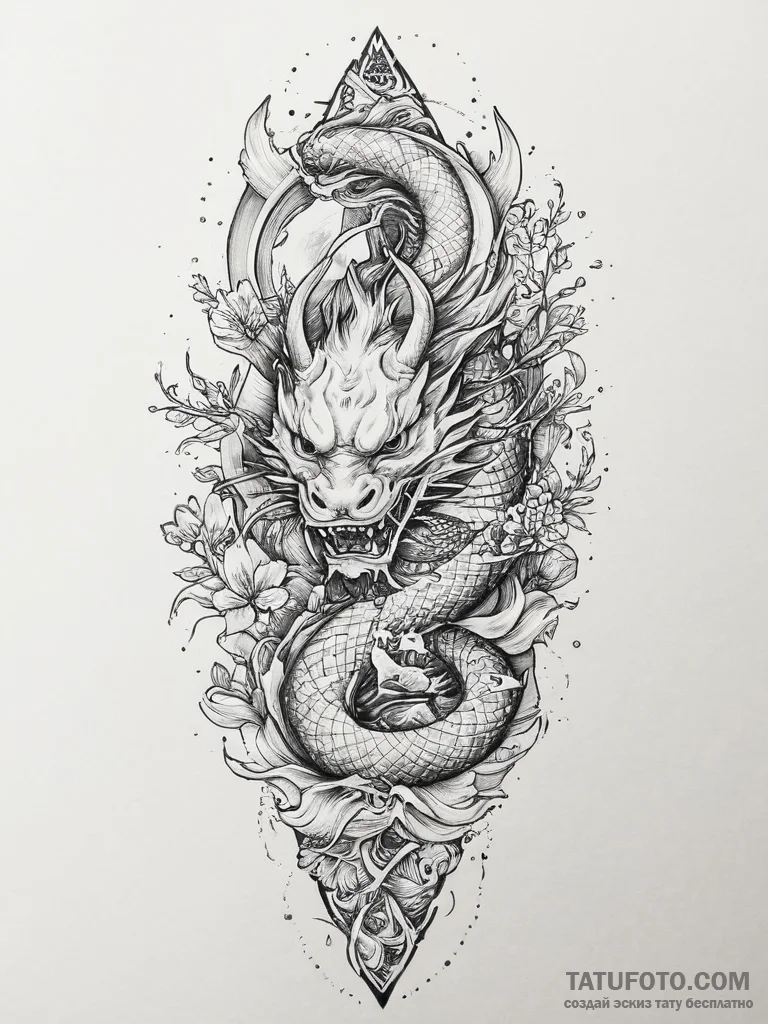 Tattoo sketch silver, tattoo sketch design, o... - эскиз тату (№1756789536_0, 02.09.2025 05:05) — Tatufoto.com