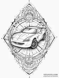 Tattoo sketch cars lightning mcqueen, tattoo... - эскиз тату (№1756791521_0, 02.09.2025 05:38) — Tatufoto.com