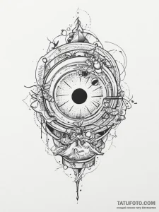 Tattoo sketch cosmic representation, tattoo f... - эскиз тату (№1756793485_0, 02.09.2025 06:11) — Tatufoto.com