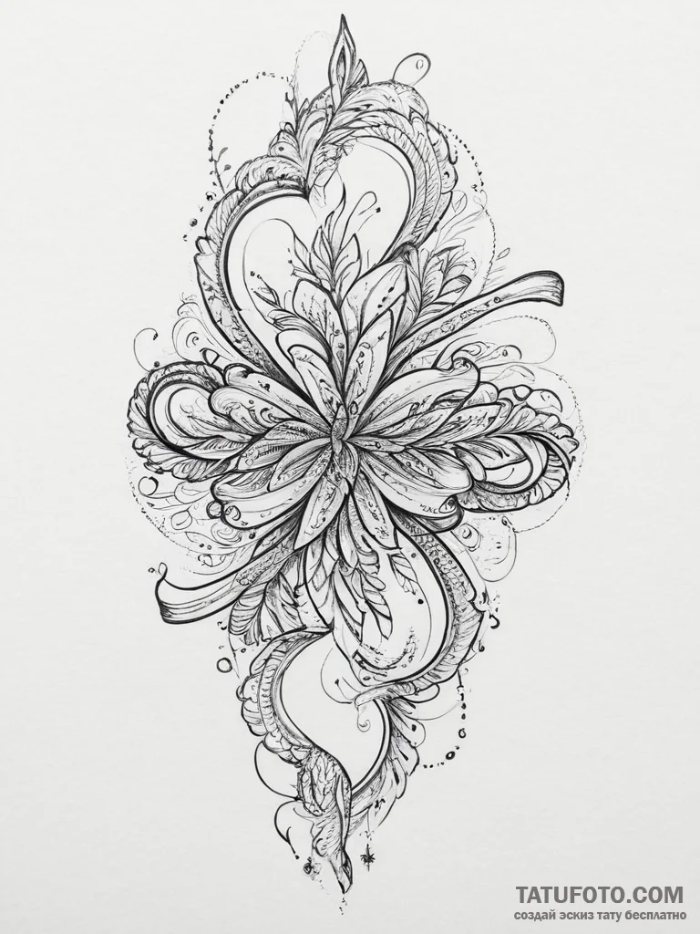 Tattoo sketch ribbon tattoo, tattoo flash she... - эскиз тату (№1756796859_0, 02.09.2025 07:07) — Tatufoto.com