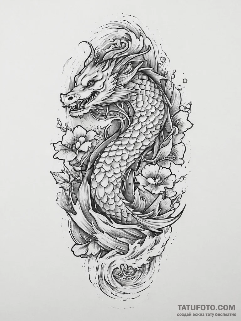 Tattoo sketch divine fire, ink illustration f... - эскиз тату (№1756797657_0, 02.09.2025 07:20) — Tatufoto.com