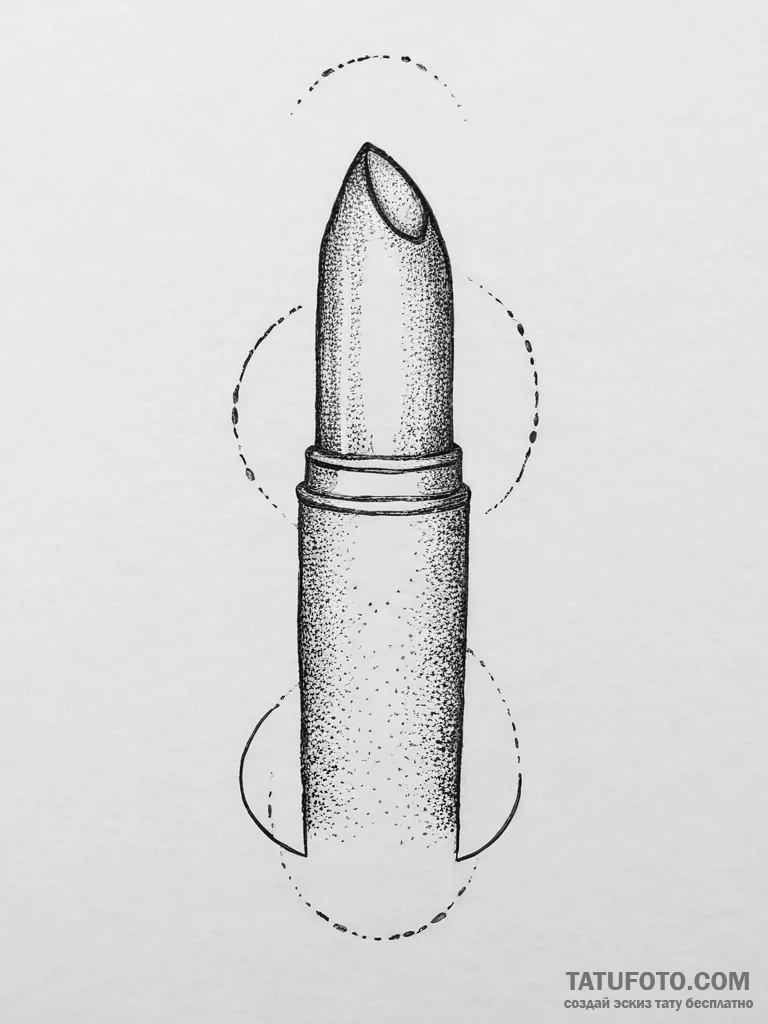 Tattoo sketch lipstick tattoo, tattoo line ar... - эскиз тату (№1756799471_0, 02.09.2025 07:51) — Tatufoto.com