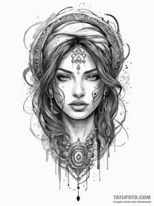 Tattoo sketch chicano military, tattoo drawin... - эскиз тату (№1756800080_0, 02.09.2025 08:01) — Tatufoto.com
